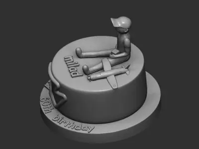 3d model cake topper 3D print model