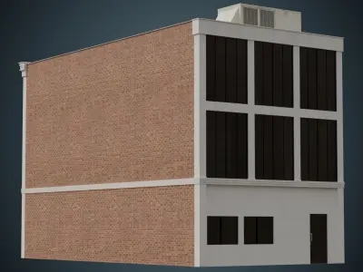 Building 19 Low-poly 3D model