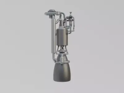 Scifi Thermonuclear Propulsion Engine Concept  3D model
