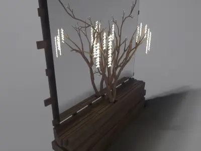 Decorative Mirror - Hall - Tree Heart Free 3D model
