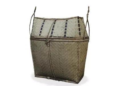 bamboo basket 3D model