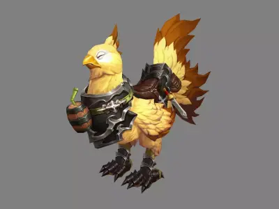 Mount - Dino Type 09 Low-poly 3D model
