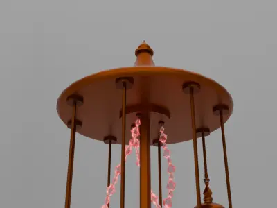 Spiral lamp interior 3D model