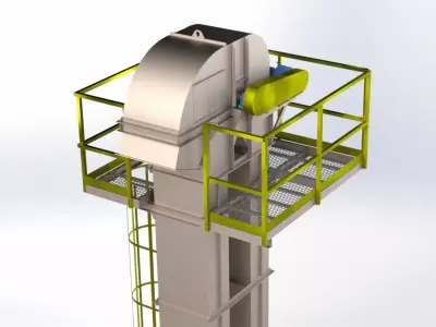 Bucket elevator B550H9700 3D model