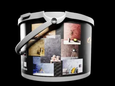 High quality Paint Bucket Small Size 3D model
