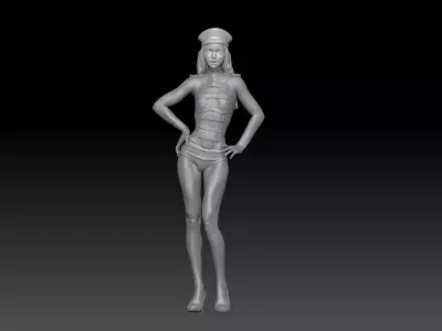 PIN UP NAVY GIRL 3D print model