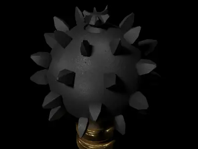Medieval mace - Low-poly 3D model