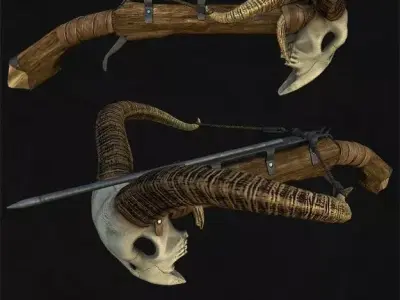 Crossbow Fantasy 3D model