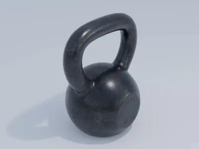 Kettle Bell Low-poly 3D model