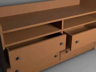 Chest of drawers 3D model 7