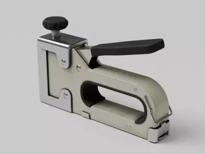 Brandless Staple Gun Low-poly 3D model
