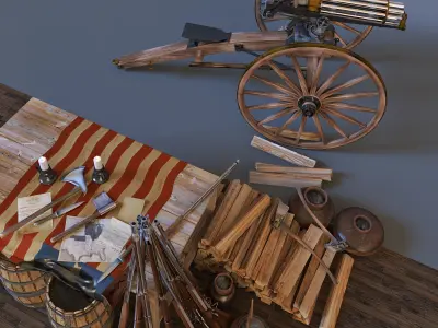 Guerre De Secession 3D model