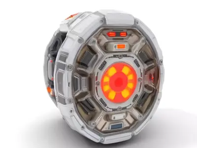 Futuristic Energy Core Model Pack Low-poly 3D model