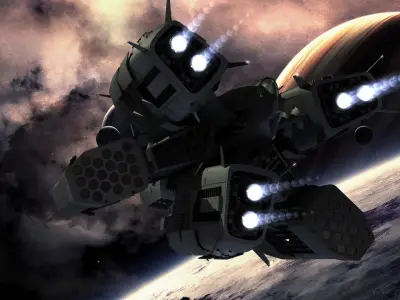 CRB-01 Drone Fighter 3D model