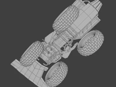 quad bike Low-poly 3D model buy
