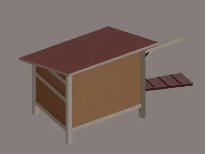 Chicken Hut Low-poly 3D model