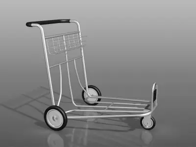Trolley For Shopping And Carrying 3D model