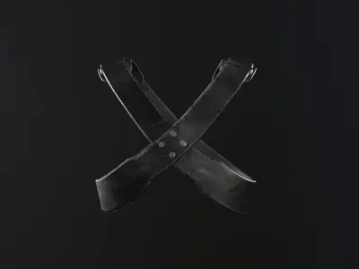 Cross Chest Strap PBR Low-poly 3D model