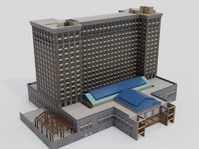 Michigan Central Train Station 3D model