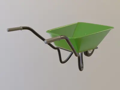 Wheelbarrow 3D model 5