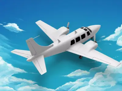 Piper Aerostar 3D model purchase