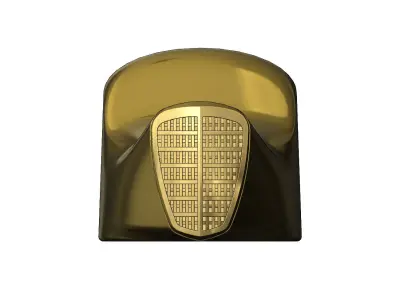 Simple grille vintage car body sculpture 3D print model