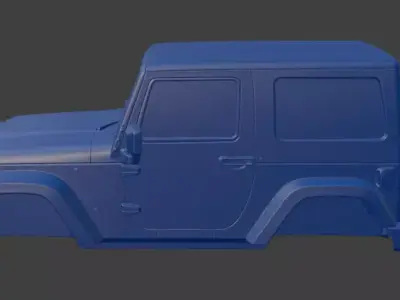 Jeep upper body 3D model
