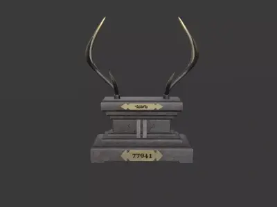 Sword Stand V1 Low-poly 3D model