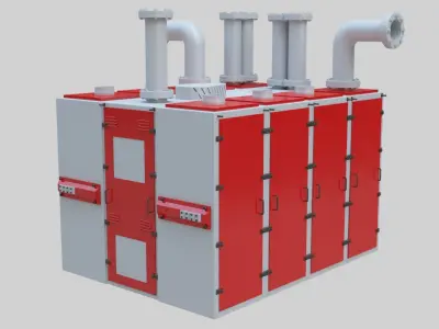 Plansifter Plansichter  Grain  Wheat Flour Milling Machine Low-poly 3D model