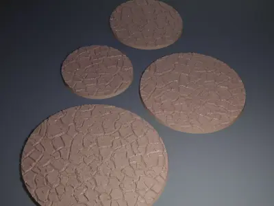 HD Base Set 21 - Baked Desert  3D print model