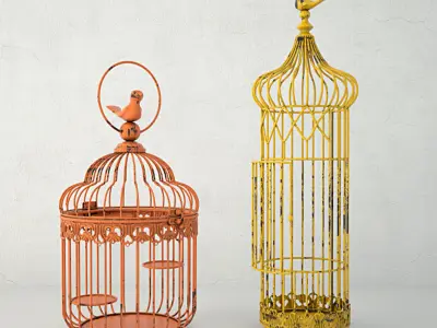 Cage Candle Holders 3D model