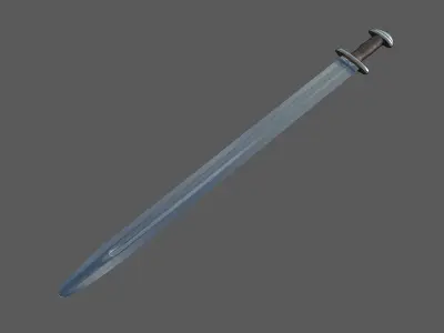 Viking Age sword type H Low-poly 3D model