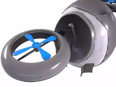 Drone  3D Model Low-poly 3D model