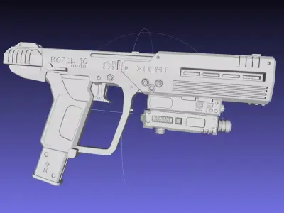 Halo ODST Socom Pistol Basic Model 3D model