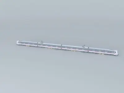 Shanghai Metro Line6 AC 04 Train ALSTOM SH Company Free 3D model
