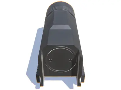Tactical Flashlight Low-poly 3D model purchase