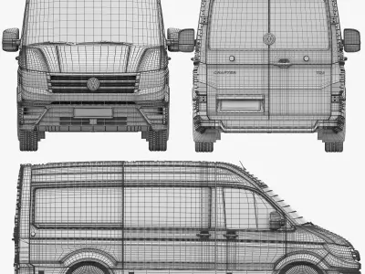 VW Crafter 2 Panel Van 3D model
