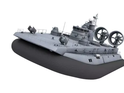 Zubr-class LCAC 3D model