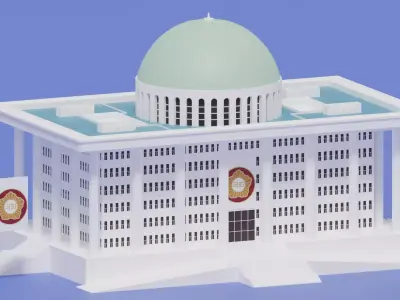 Korea National Assembly Proceeding Hall Seoul 3D model