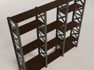 Industrial Eiffel Storage racks 3D model