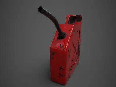 Gas Canister Low-poly 3D model buy