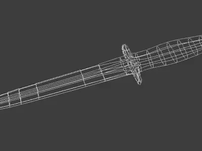 Combat Dagger Knife Free 3D model