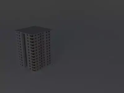 Apartment Building Free 3D model