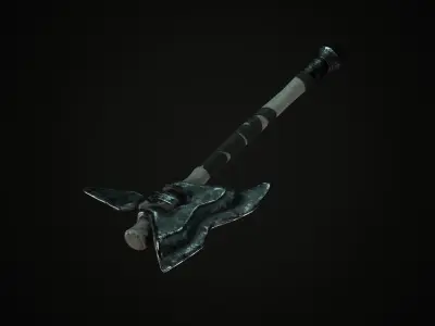 Axe Mark III Low-poly 3D model
