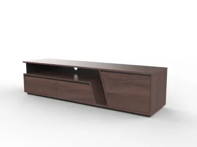 Modern Minimalist TV Stand Cabinet Media Console Free 3D model