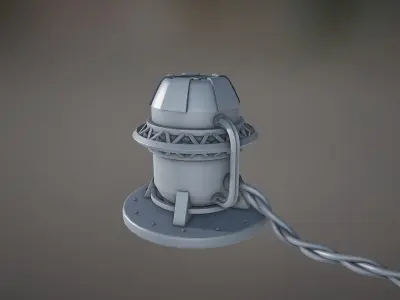 Sci fi props -007 - NO TEXTURES Free 3D model