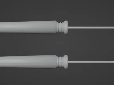 Four Screwdrivers Low-poly 3D model