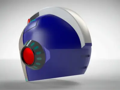 Casco Megaman X 3D print model