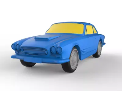 Maserati 1965 Classic Car 3D print model