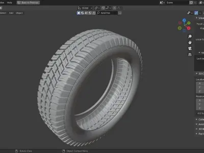 Tire High detailed 3D model